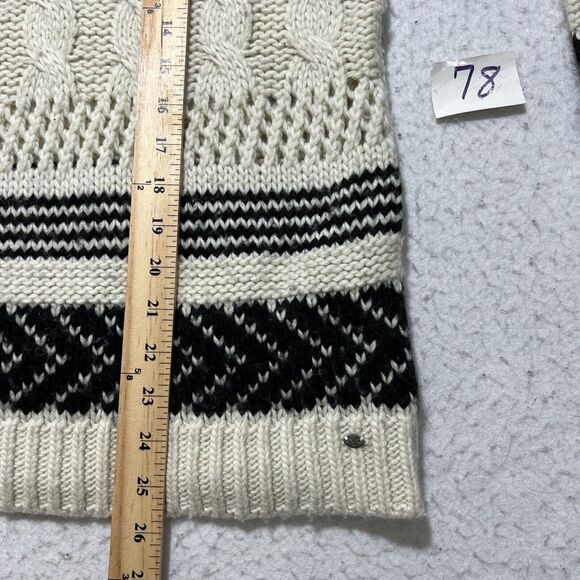 American Eagle Outfitters Women's Small Wool Blend Chunky Knit Striped Sweater - Picture 9 of 12